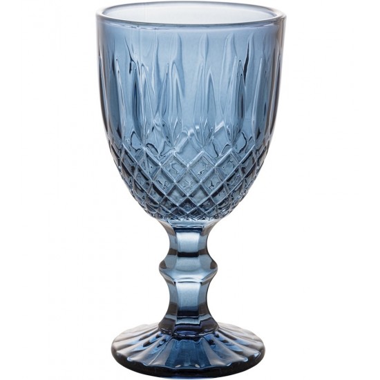 Jogo 6 Taças 345ml Vidro Greek Azul
